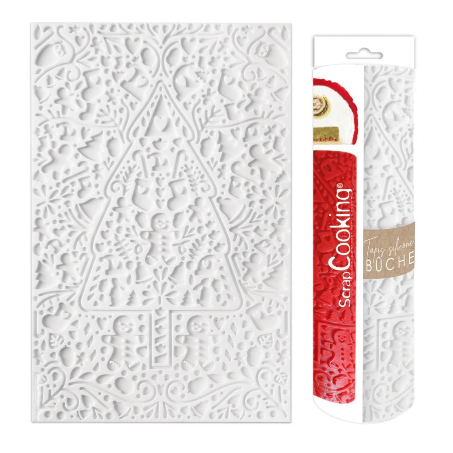 Silikonmatte für Rouladen Weihnachten 40x30cm