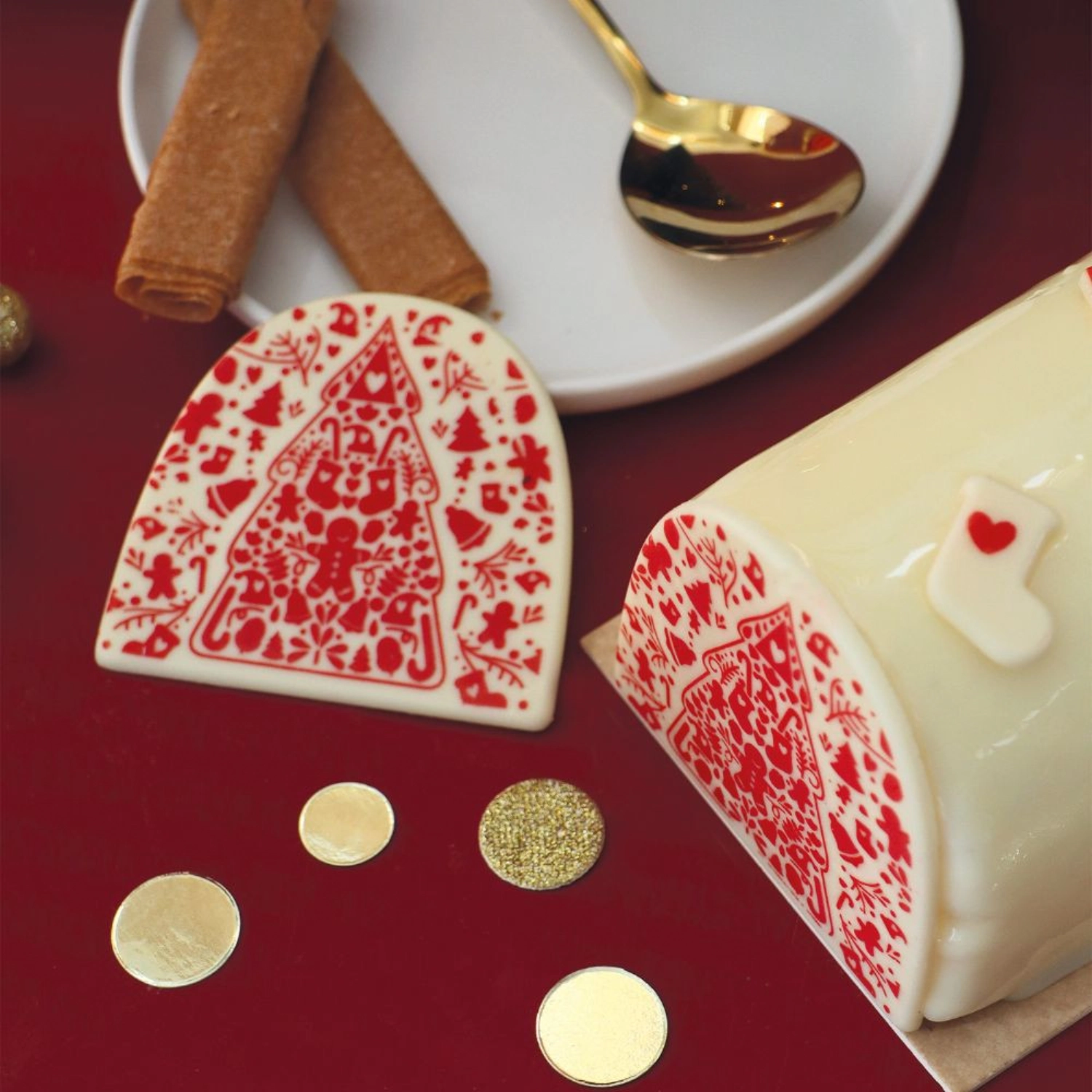 Rouladen Endkappe Weihnachten Schokogeschmack
