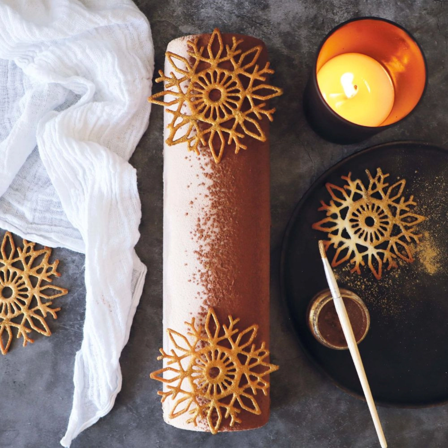 Poudre colorante cacao velouté scintillant