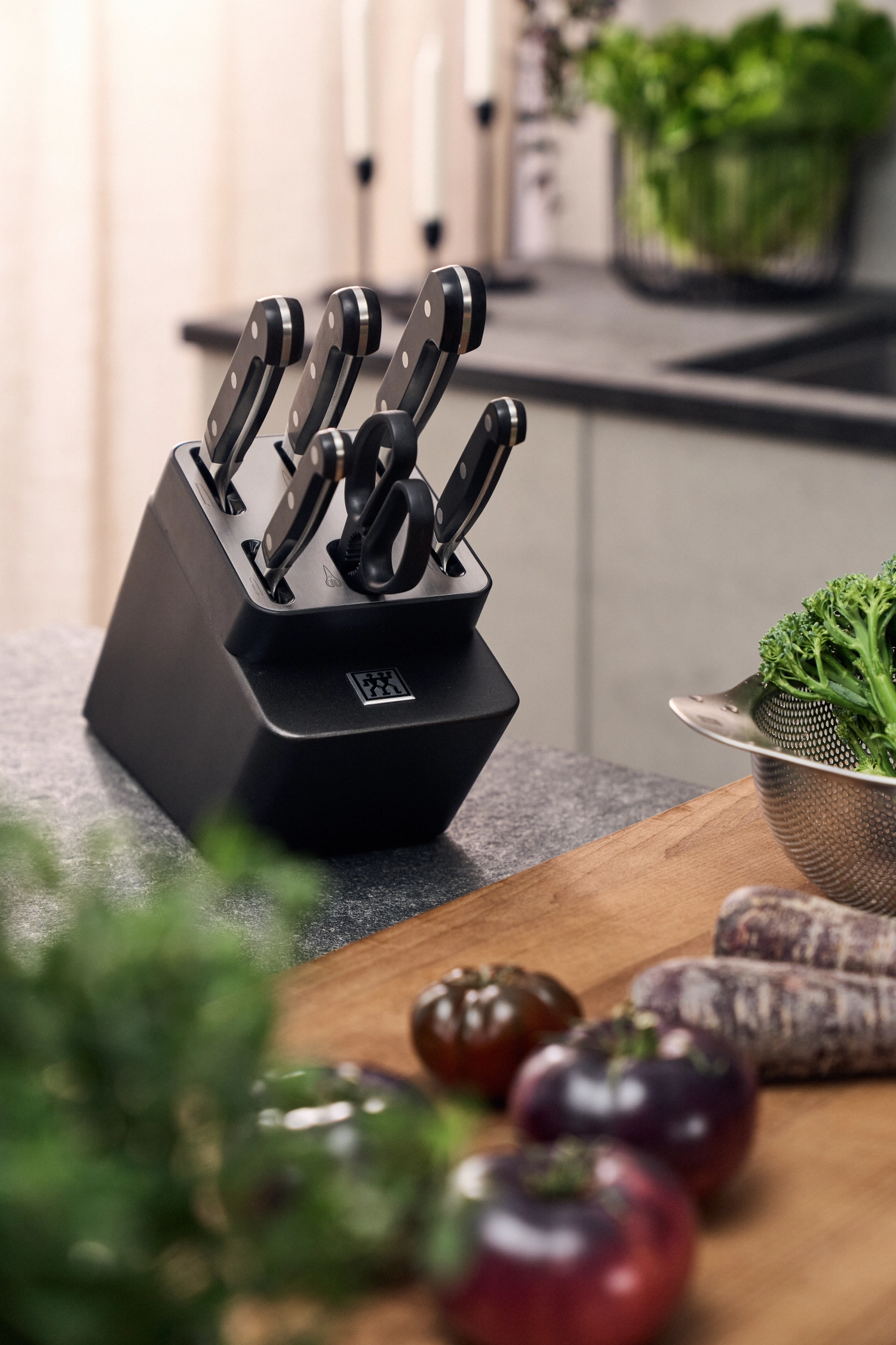 7tlg. Pro Selbstschärfender Messerblock