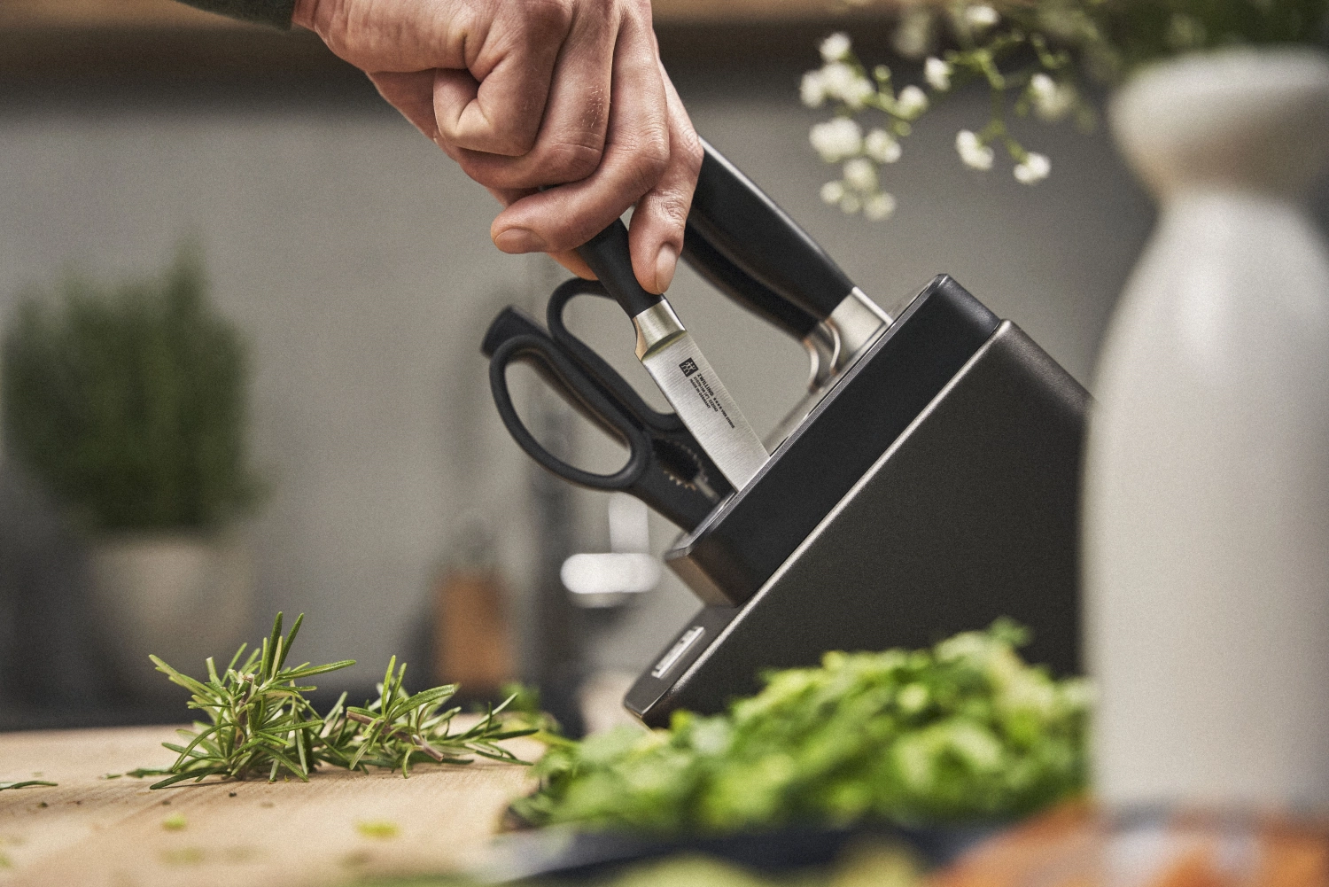 7tlg. Four Star Selbstschärfender Messerblock