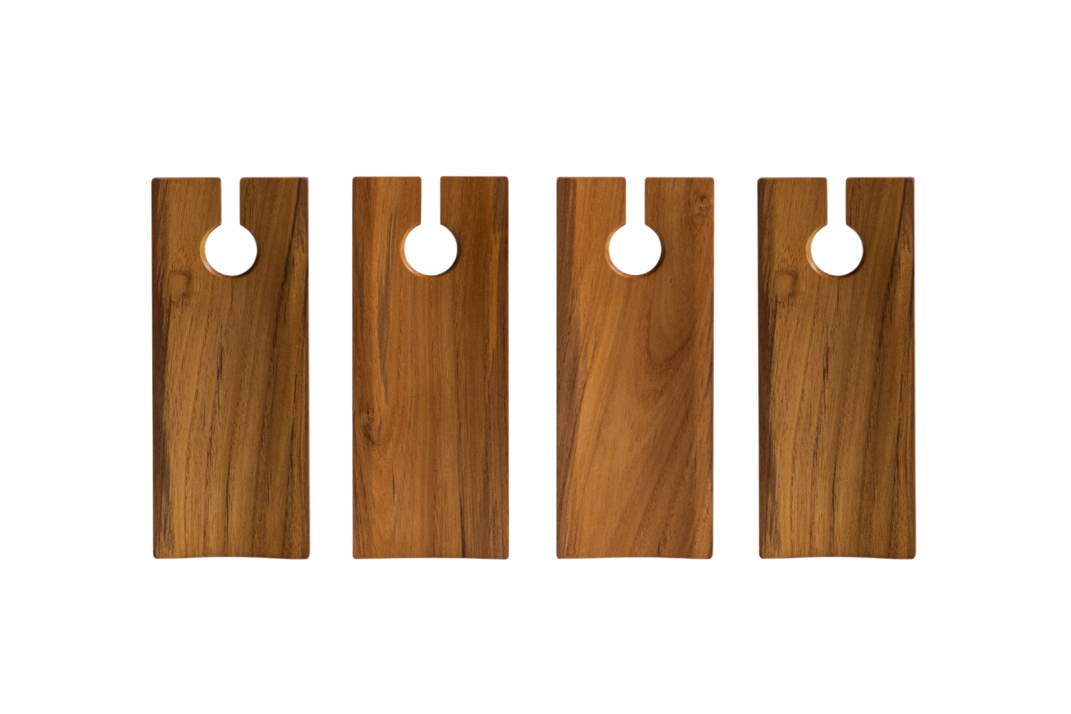 4er Set Bistro Cateringplatte für Weinglas und Canapes