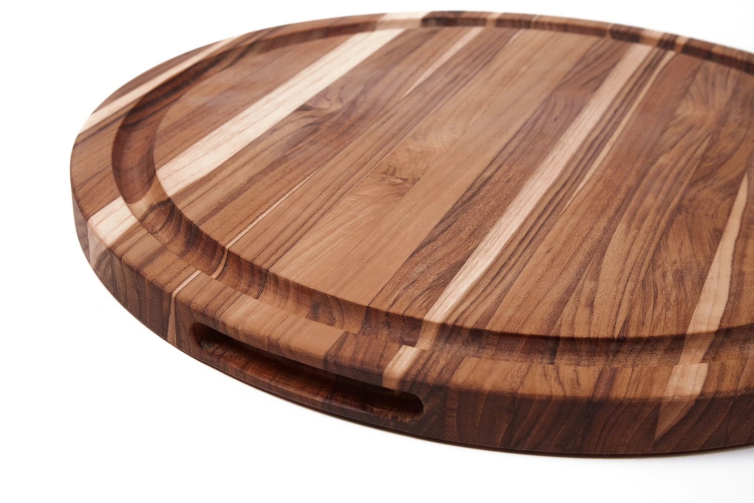 Scandi Planche à découper avec rainure à jus et poignées