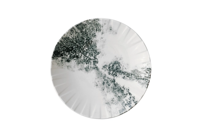 Alchemy Abstract Smoke Black Coupe Assiette creuse