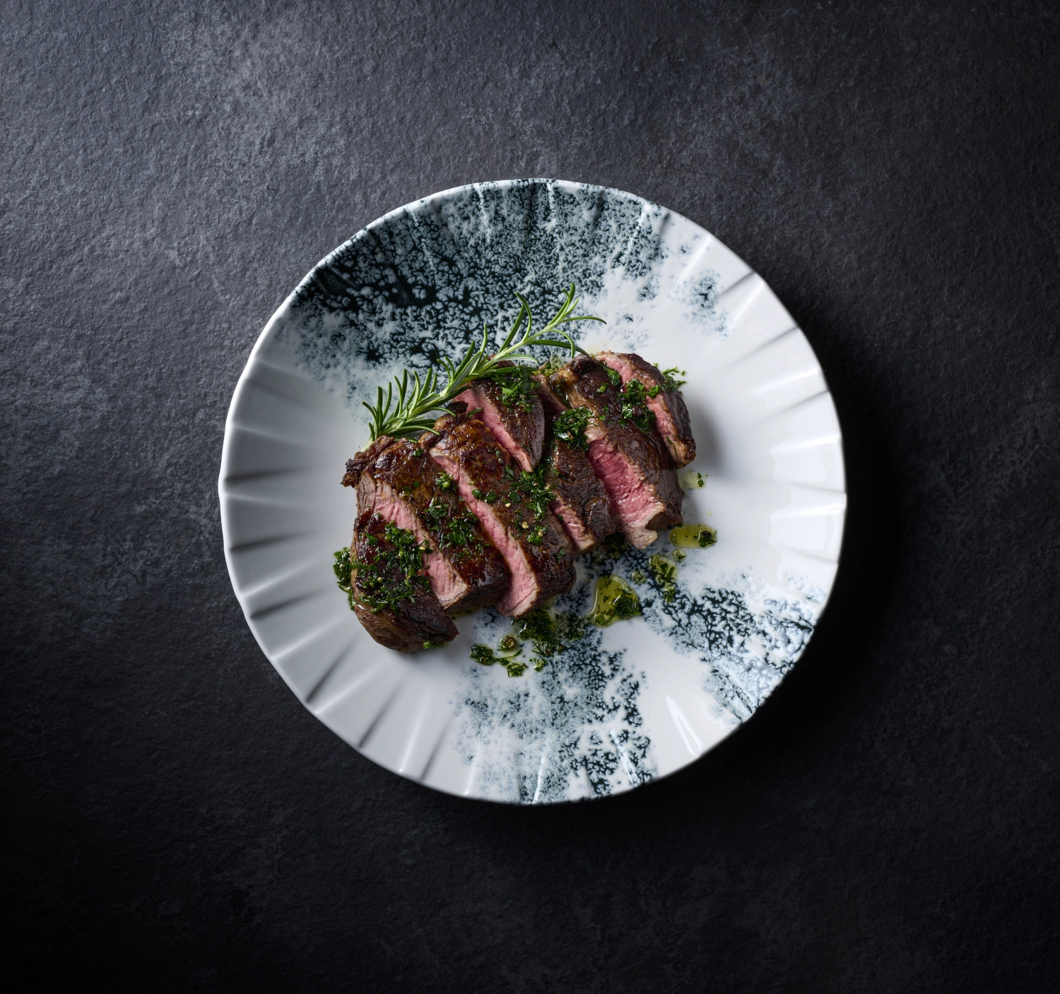 Alchemy Abstract Smoke Black Coupe assiette plate