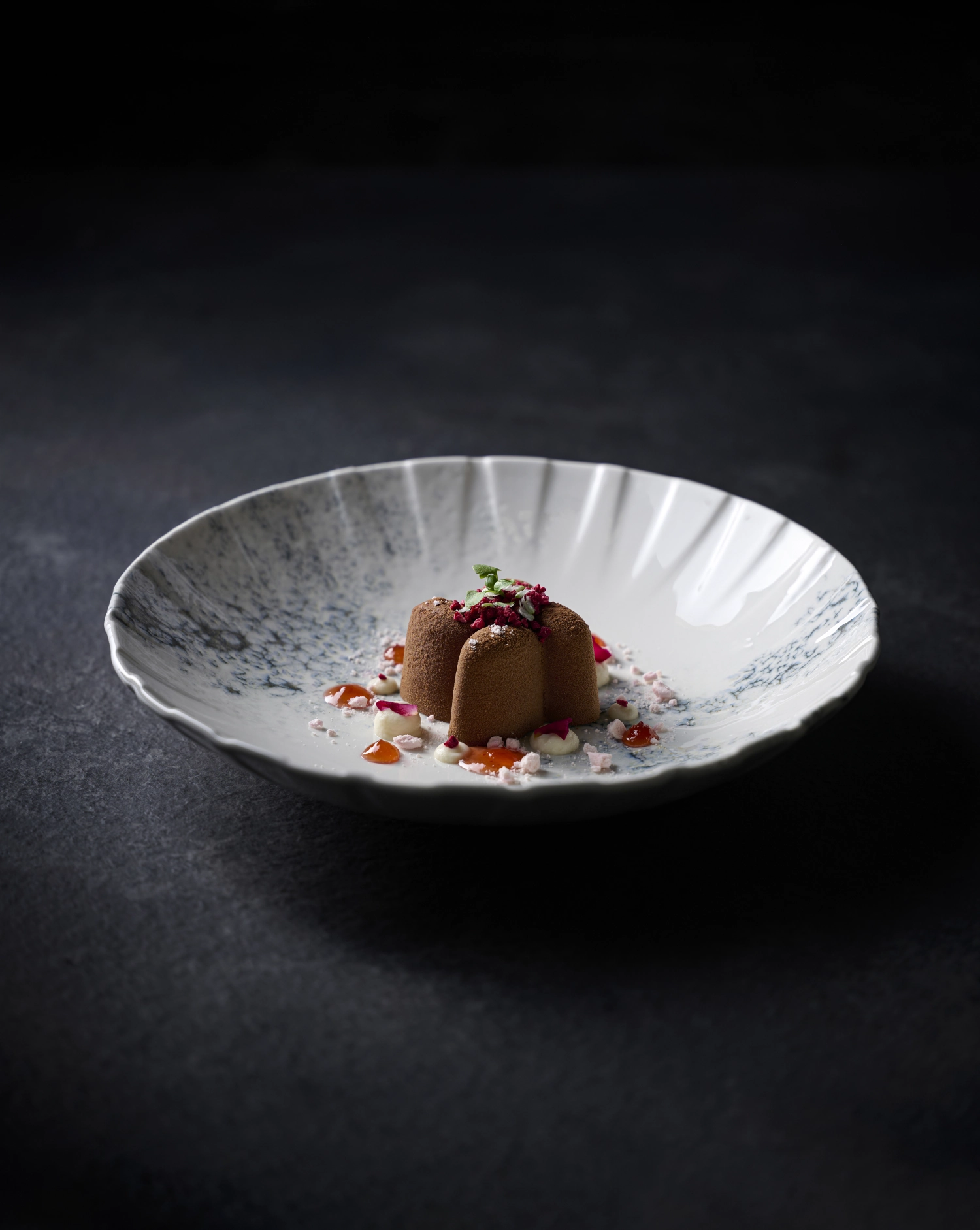 Alchemy Abstract Smoke Grey Coupe assiette creuse