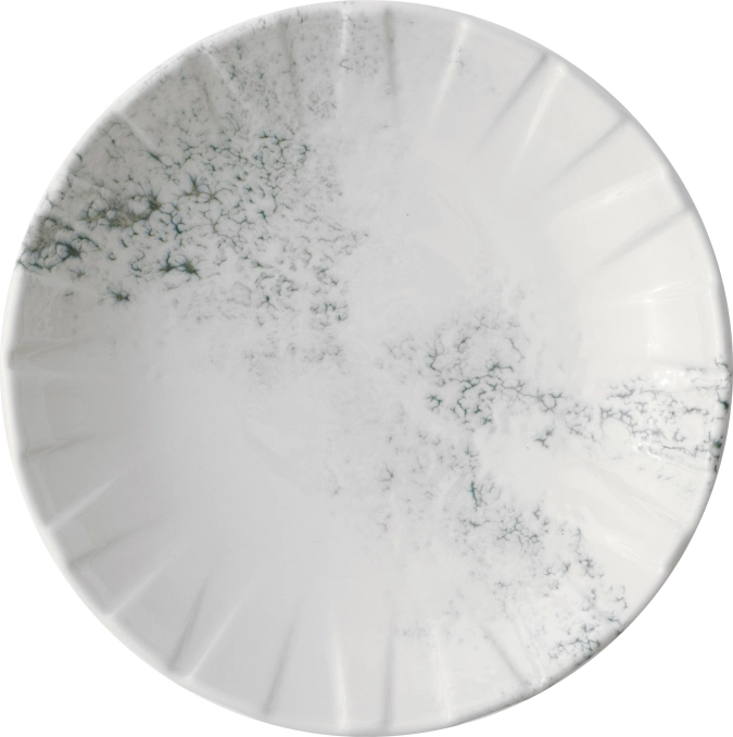 Alchemy Abstract Smoke Grey Coupe assiette creuse