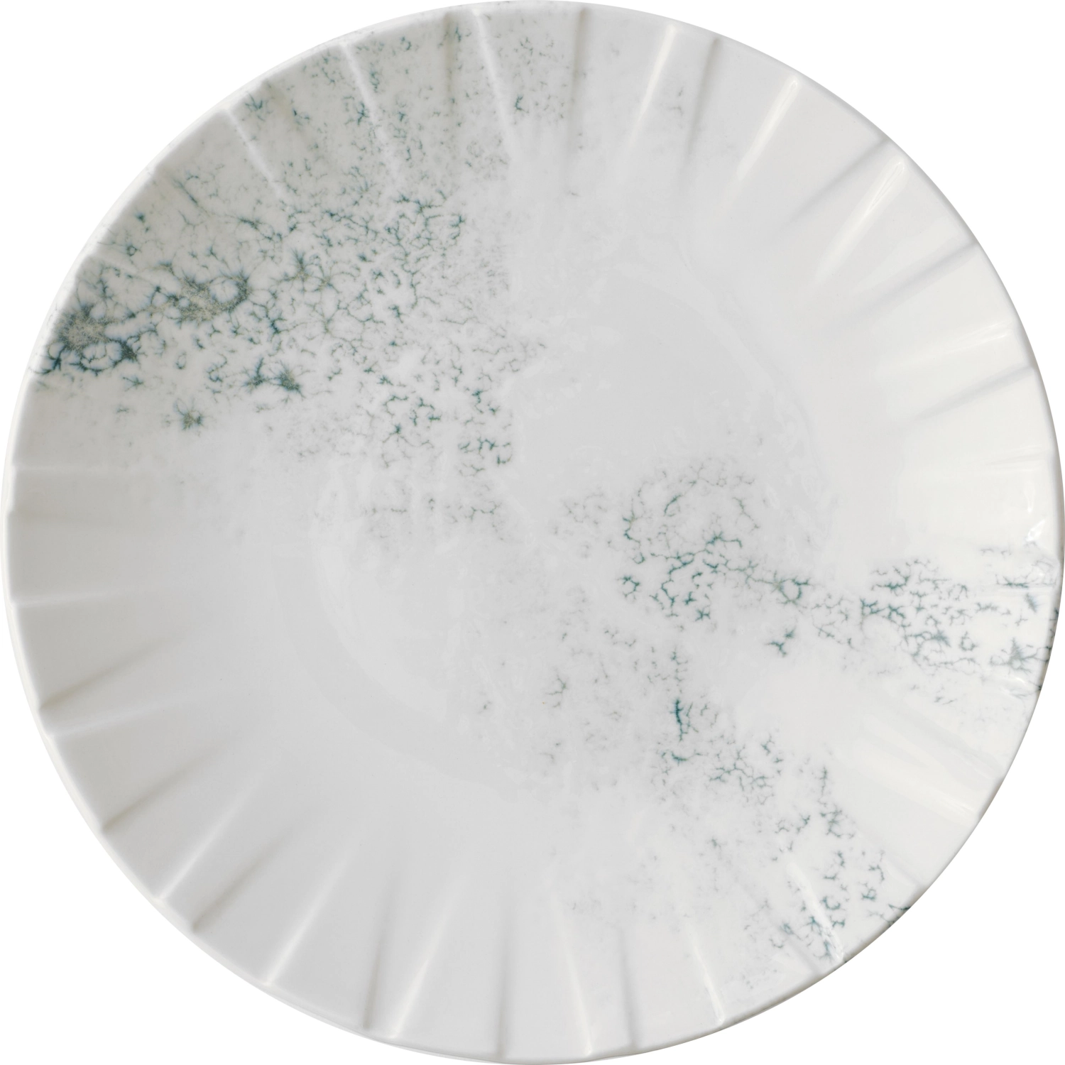 Alchemy Abstract Smoke Grey Coupe Assiette plate