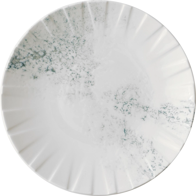 Alchemy Abstract Smoke Grey Coupe Assiette plate