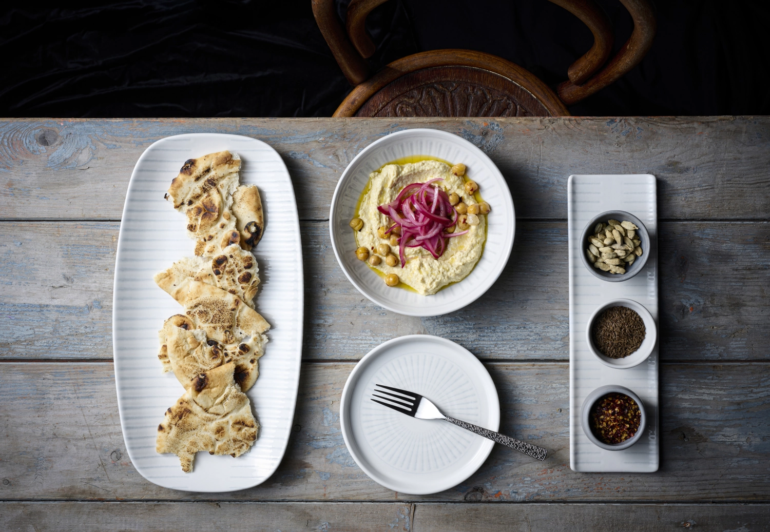 Era Grey Assiette plate walled