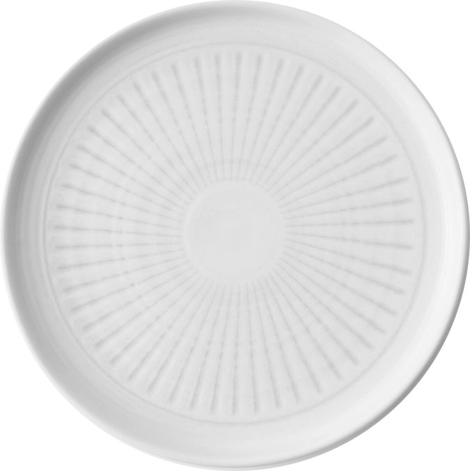 Era Grey Assiette plate gaufrée