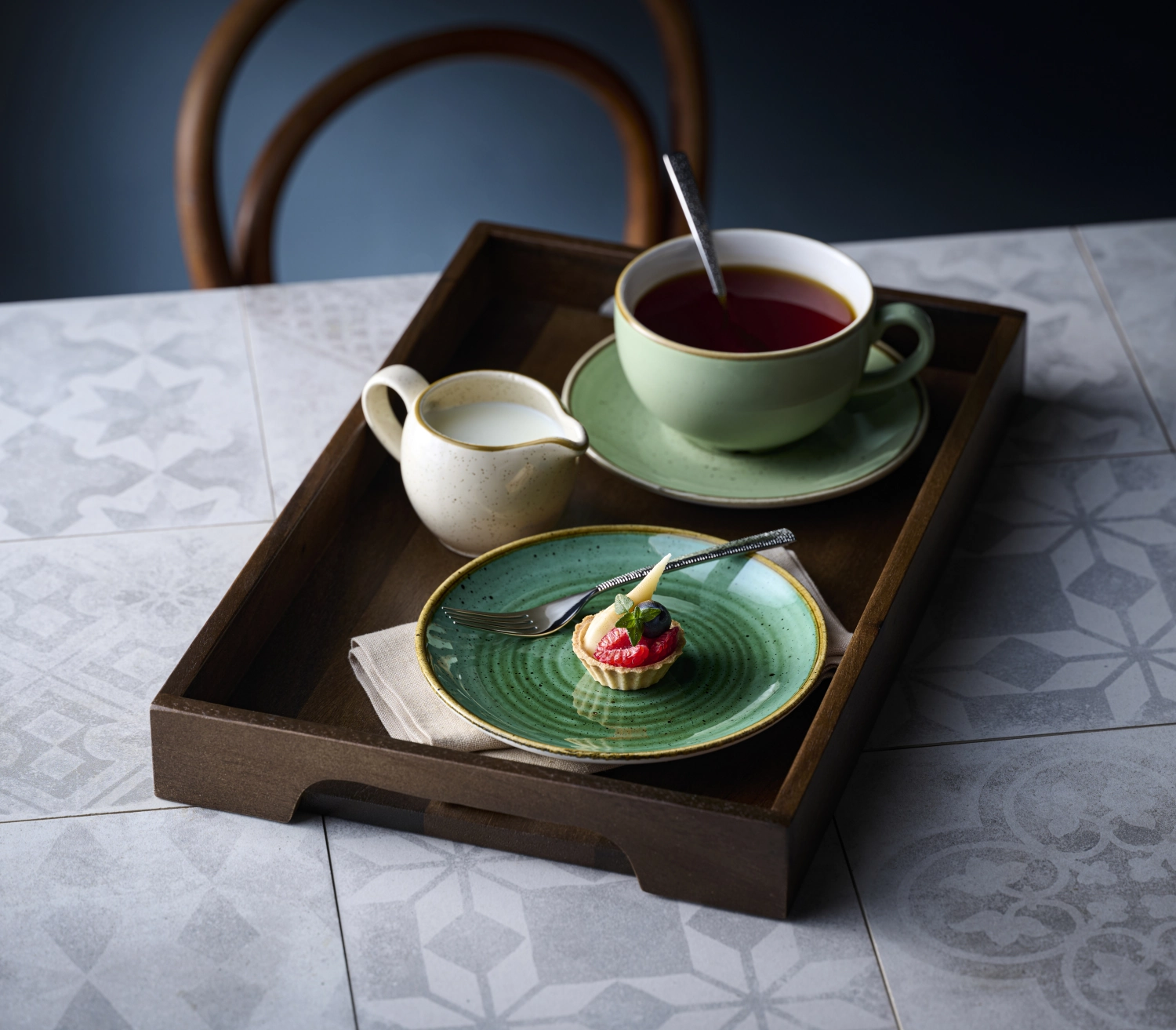 Stonecast Sage Green Soucoupe