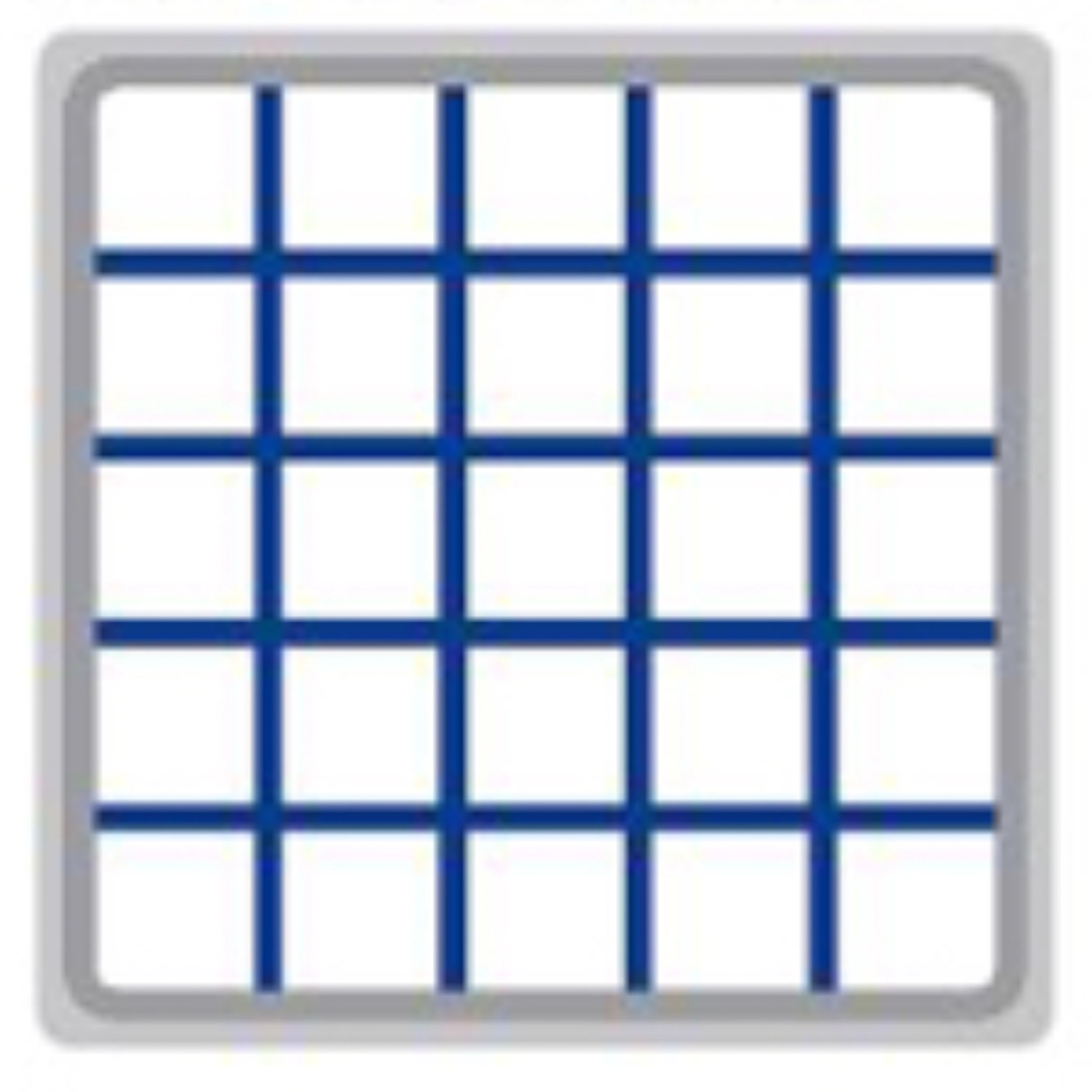 Korbsystem 500x500 Gläserkorb PH 5x5/245 mm