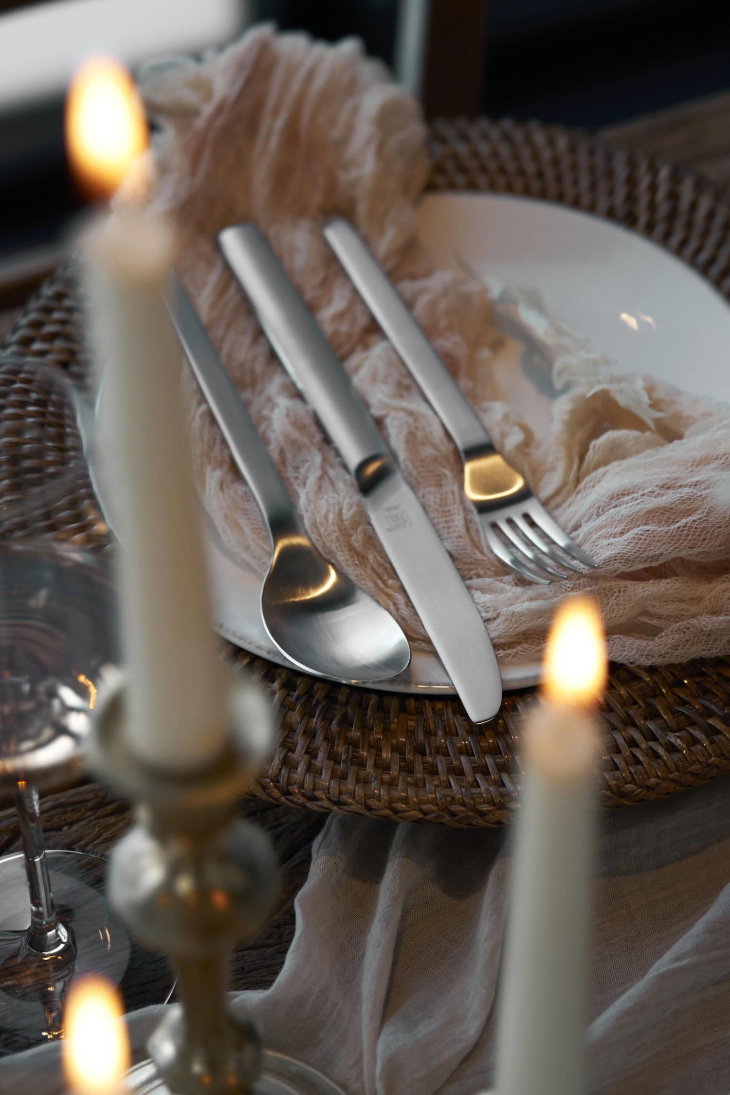 60tlg. Minimale Menübesteck poliert