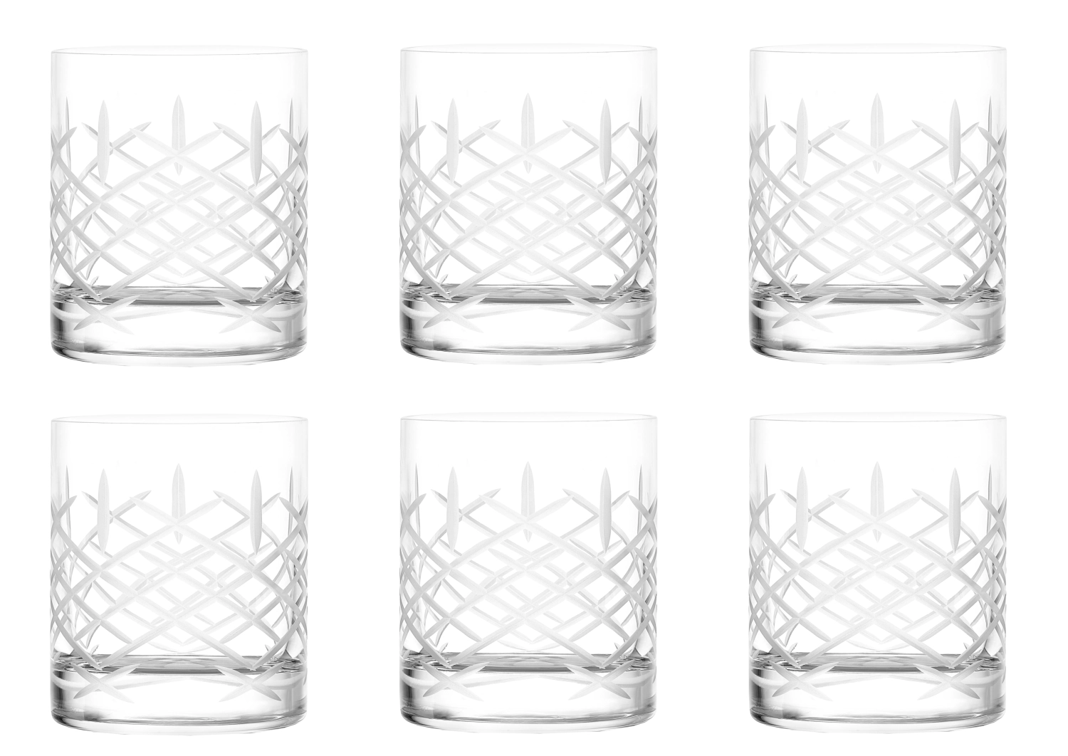 Lot de 6 New York Club The Cross Cut Whisky pur 320ml