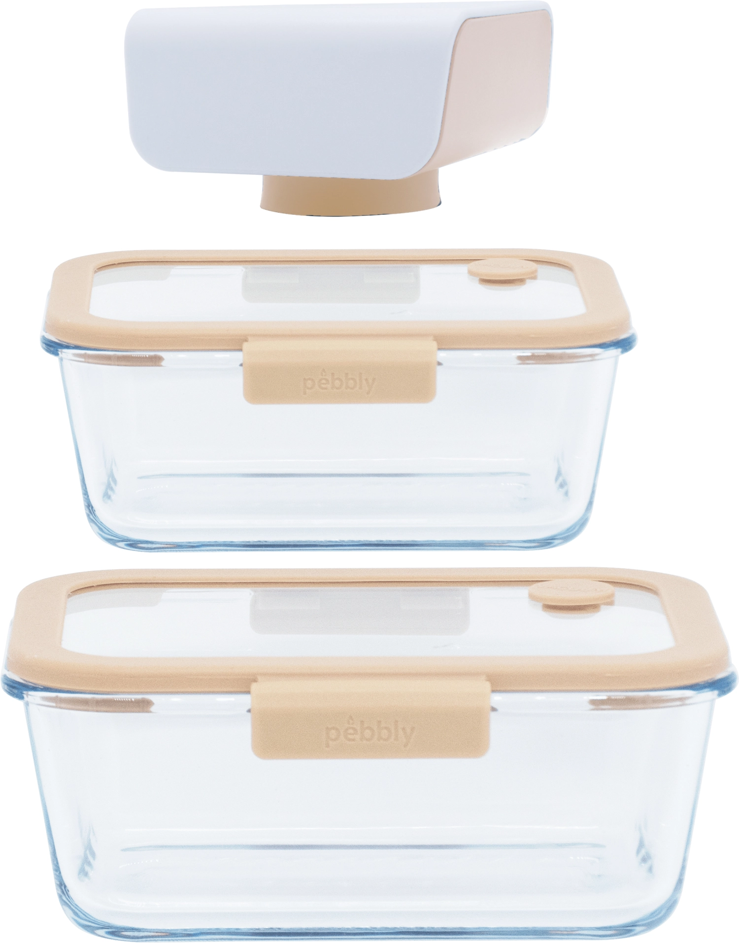 Set de 3 boîtes à provisions sous vide