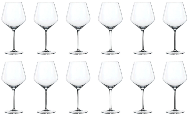 Set de 12 verres à vin Style Bordeaux