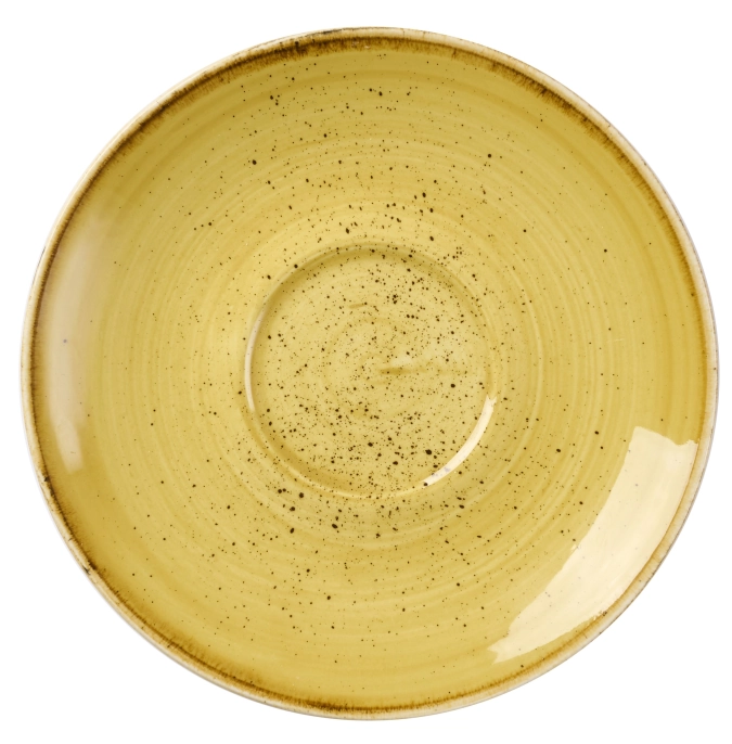 Stonecast Mustard Cappuccino Untertasse