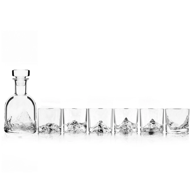Set de 10 verres à whisky Luxury Peaks