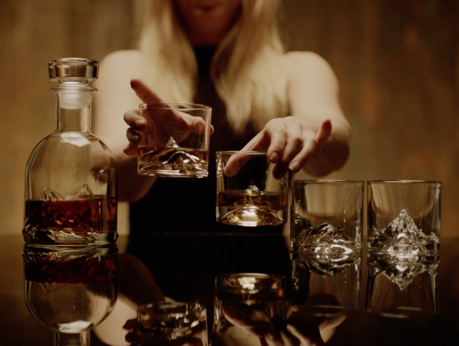 Set de 5 verres à whisky The Peaks