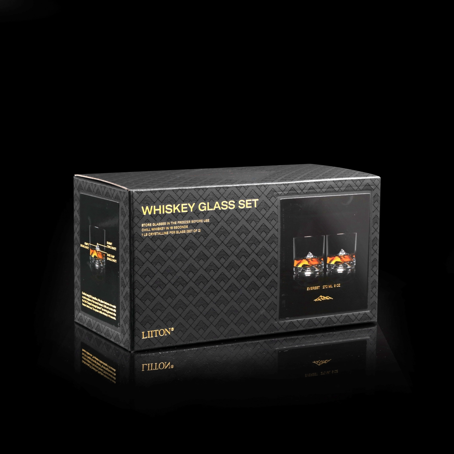 Lot de 2 verres à whisky Everest
