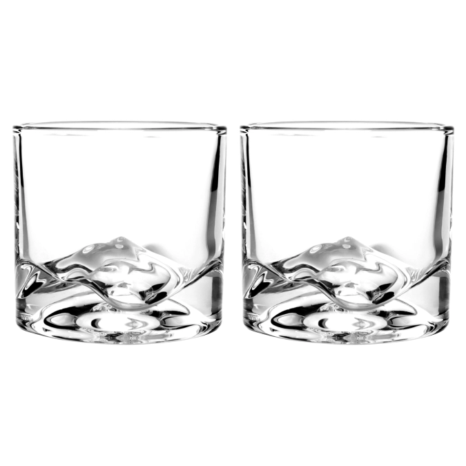 Lot de 2 verres à whisky Mont Blanc