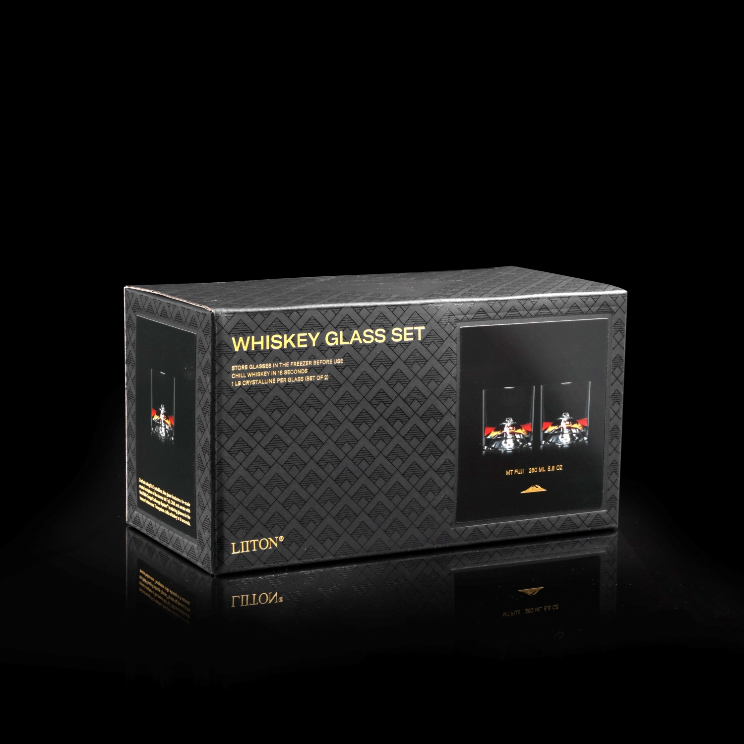 2er Set Fuji Whisky Glas