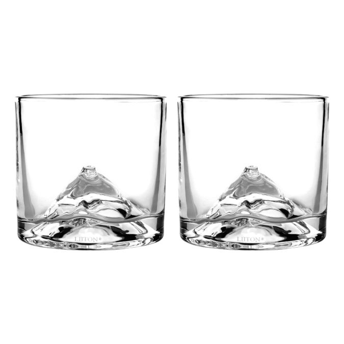 Lot de 2 verres à whisky Fuji