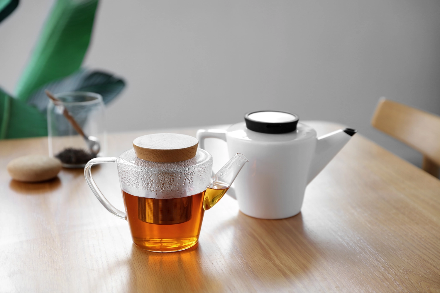 Infusion Teekrug Porzellan schwarz