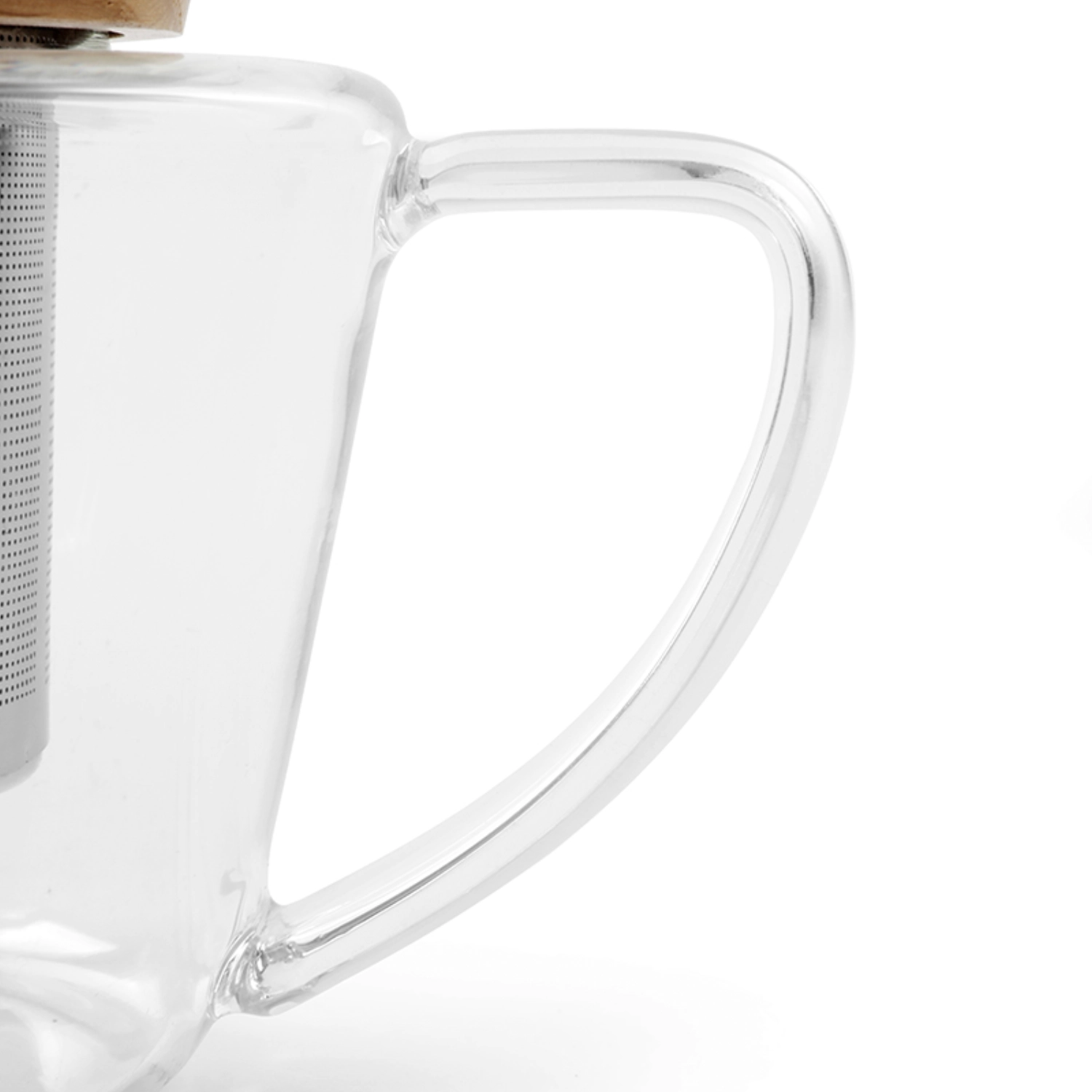 Infusion Pichet à thé avec couvercle en bois