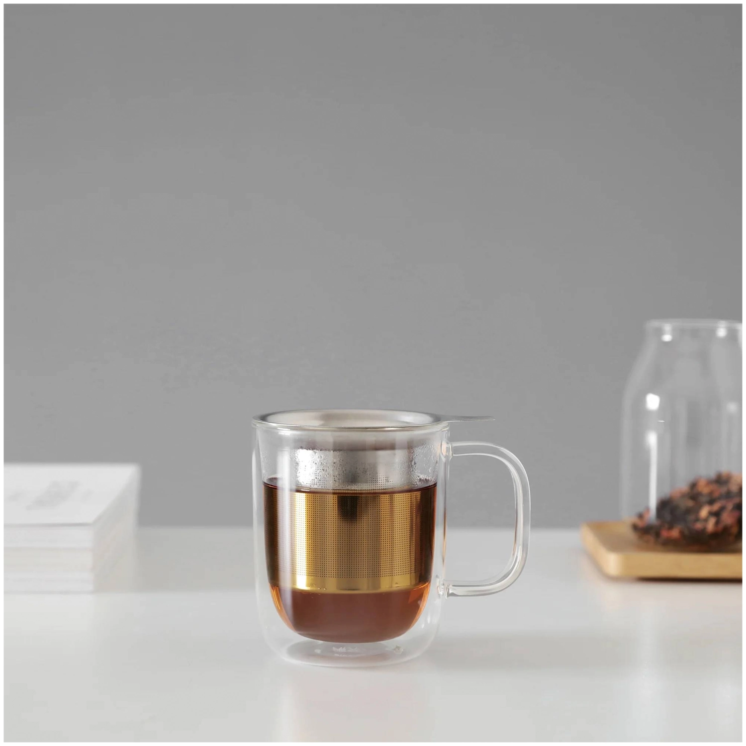 Minima Teesieb mit Metalldeckel