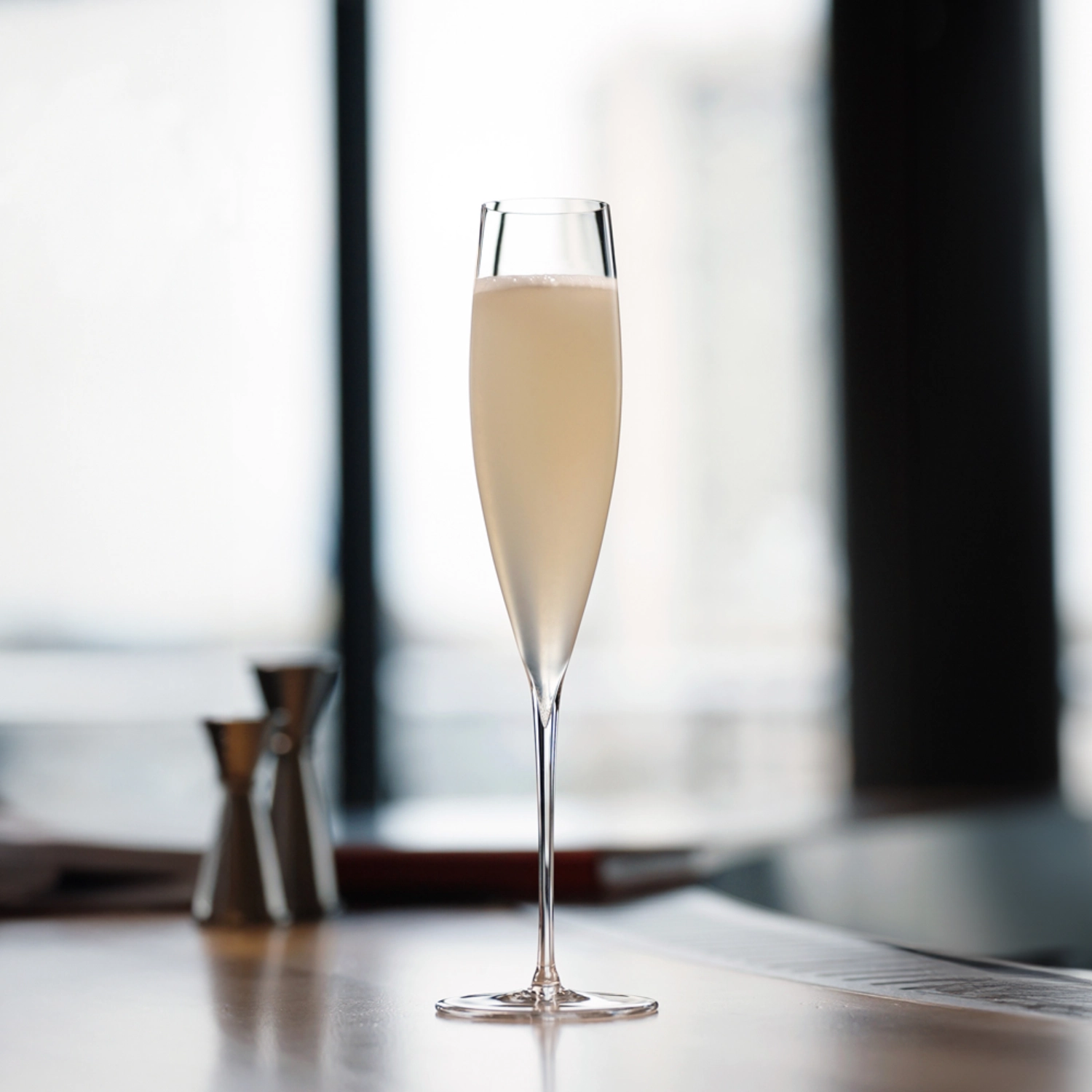 Signature F. Thireau Reims Flûte à champagne