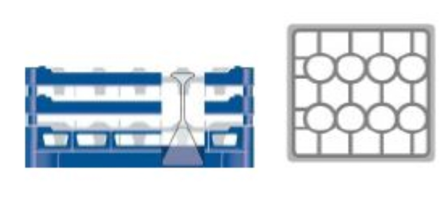 Gläserkorb 500x500 D 20/240