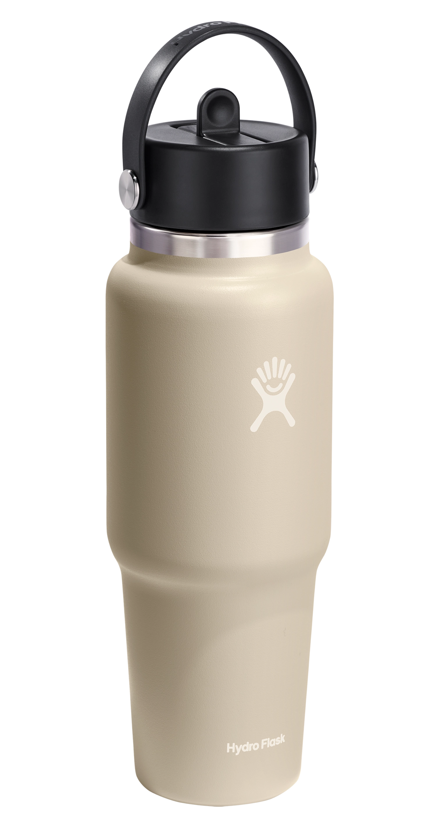 Trinkflasche Travel Wide Flex Deckel Strohhalm