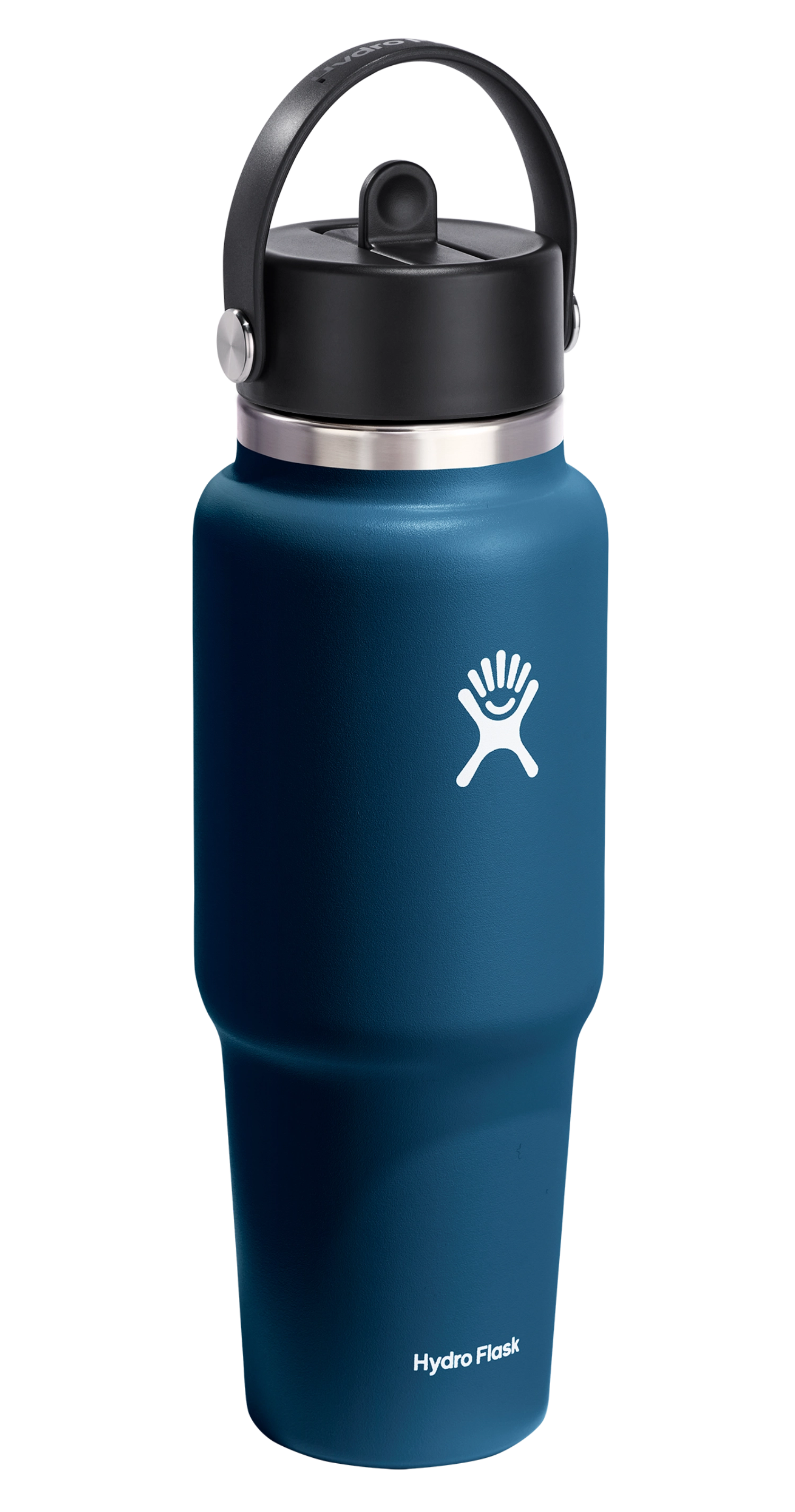 Trinkflasche Travel Wide Flex Deckel Strohhalm