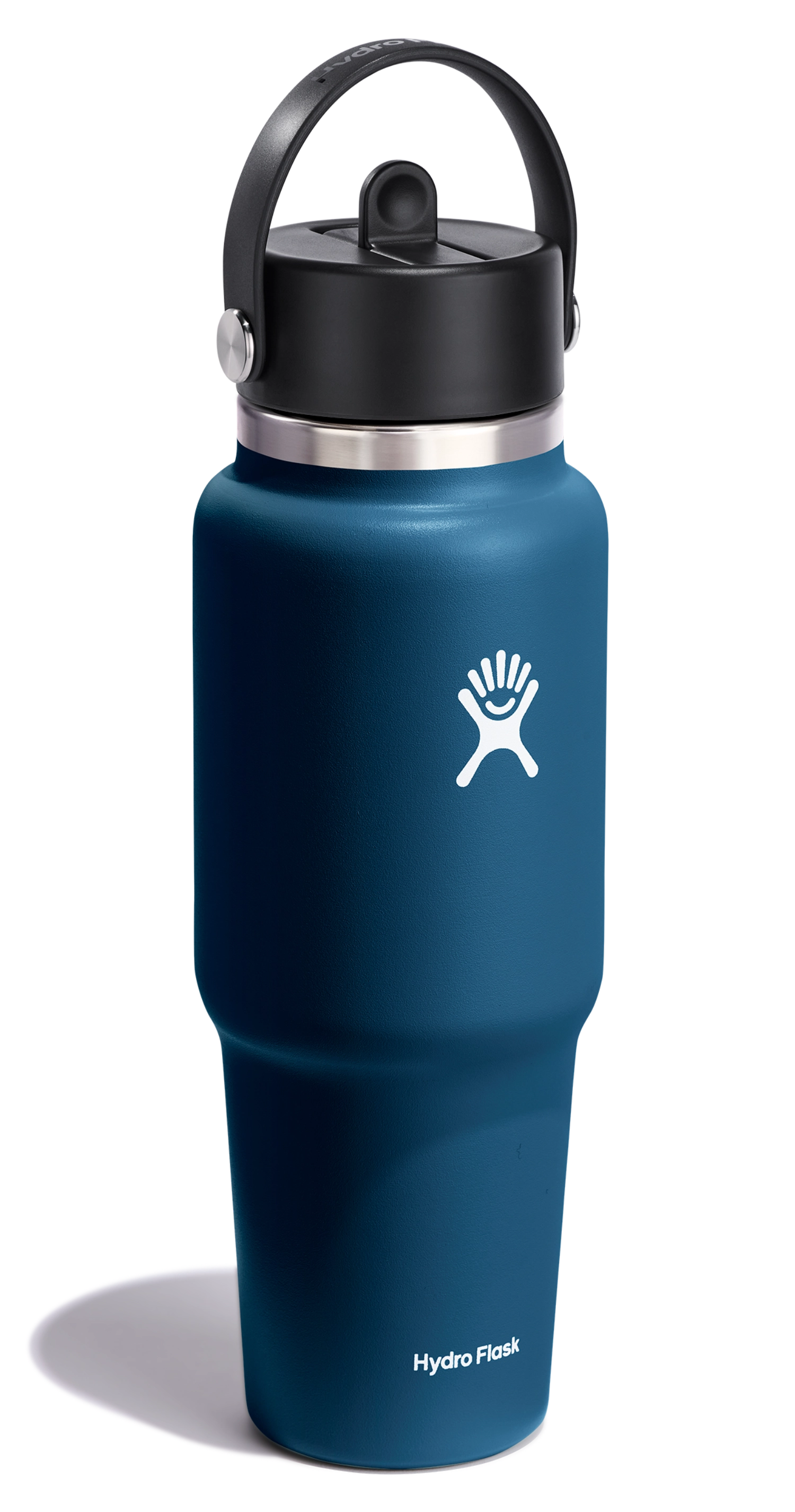 Trinkflasche Travel Wide Flex Deckel Strohhalm