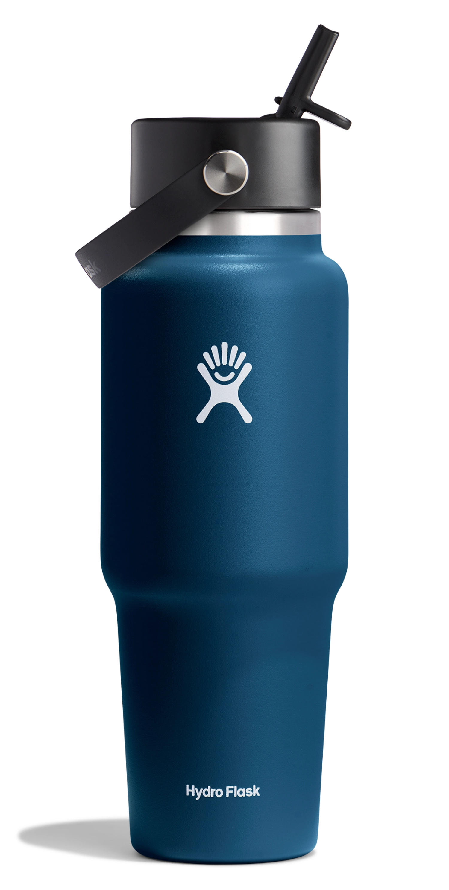 Trinkflasche Travel Wide Flex Deckel Strohhalm