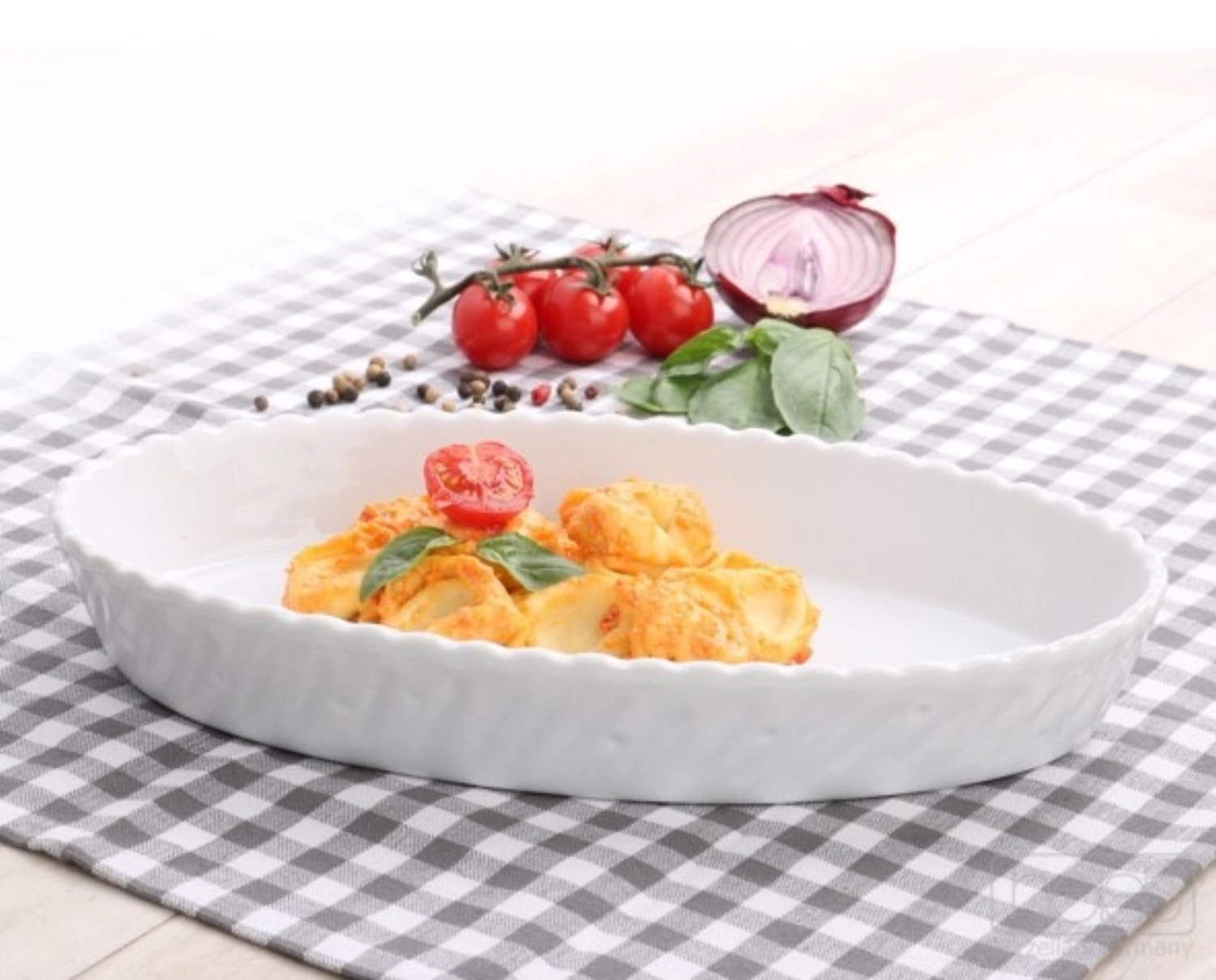 Moule à pâtisserie en porcelaine ovale 19x12cm Toscana