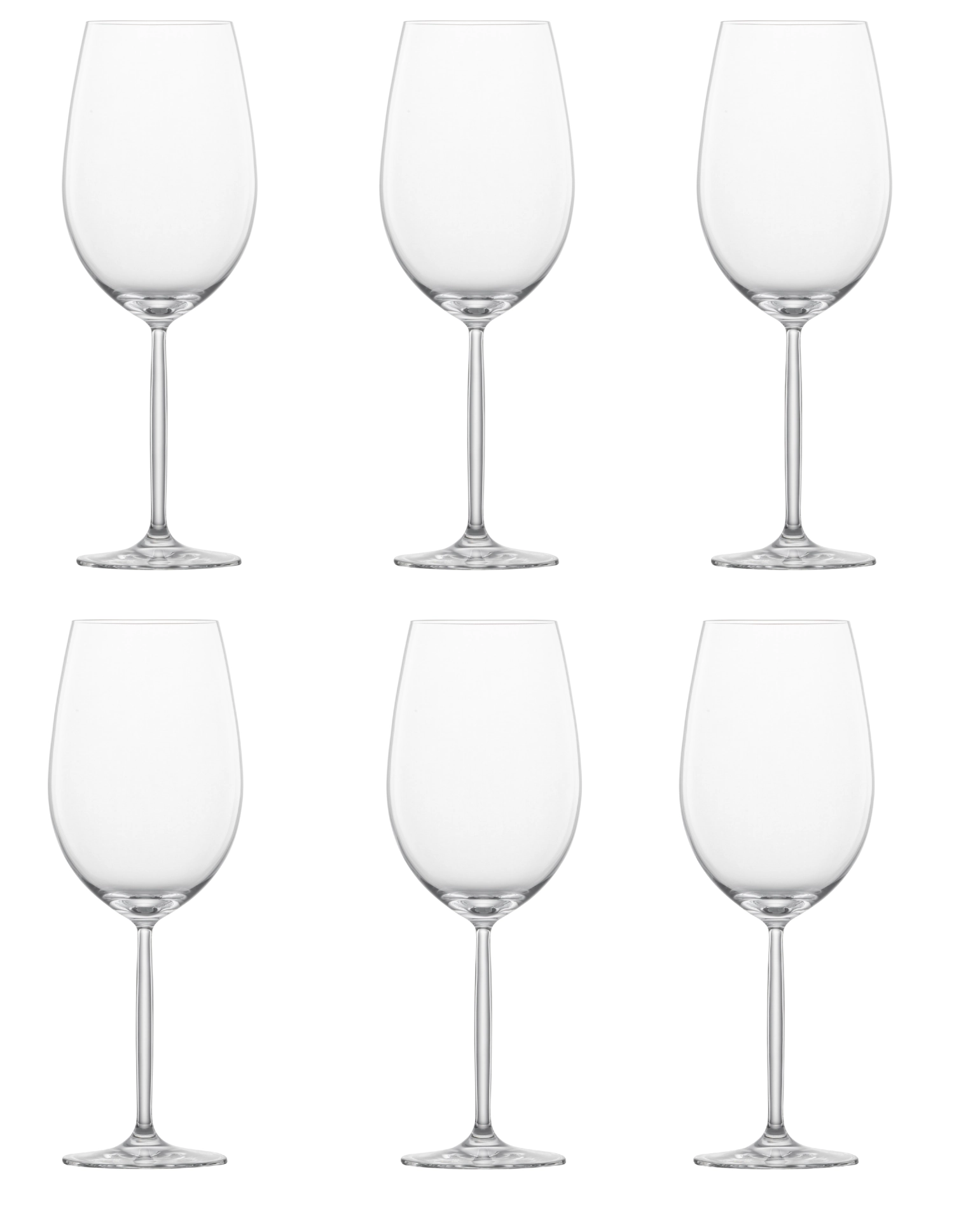 Set de 6 verres à vin Diva/Muse 130 Bordeaux