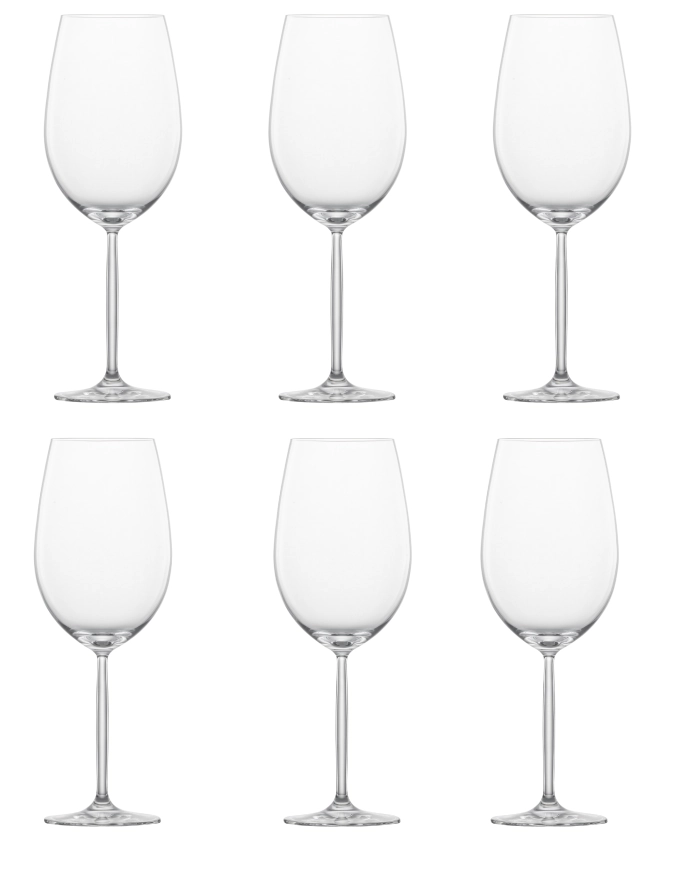 6er Set Diva/Muse 130 Bordeauxkelch