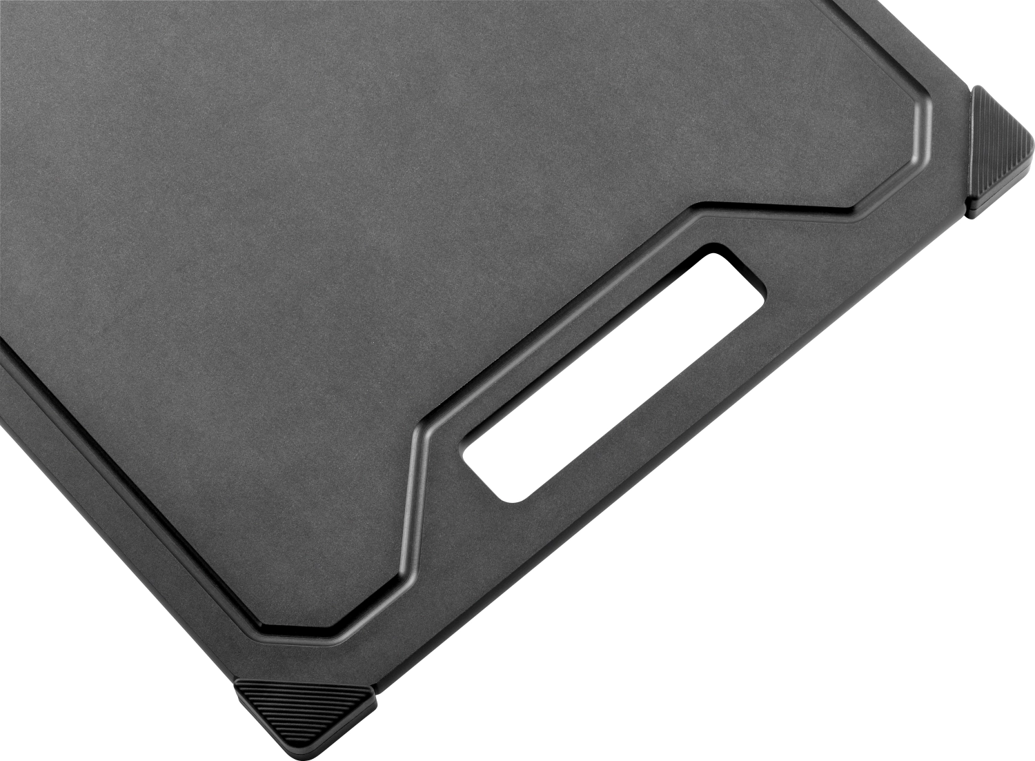 Planche à découper en fibre de bois Noir L