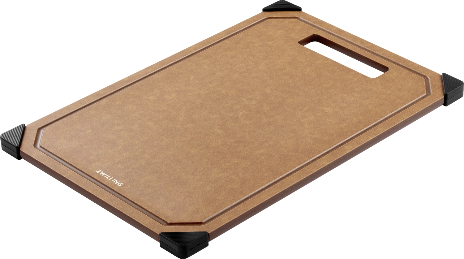 Planche à découper en fibre de bois Marron S