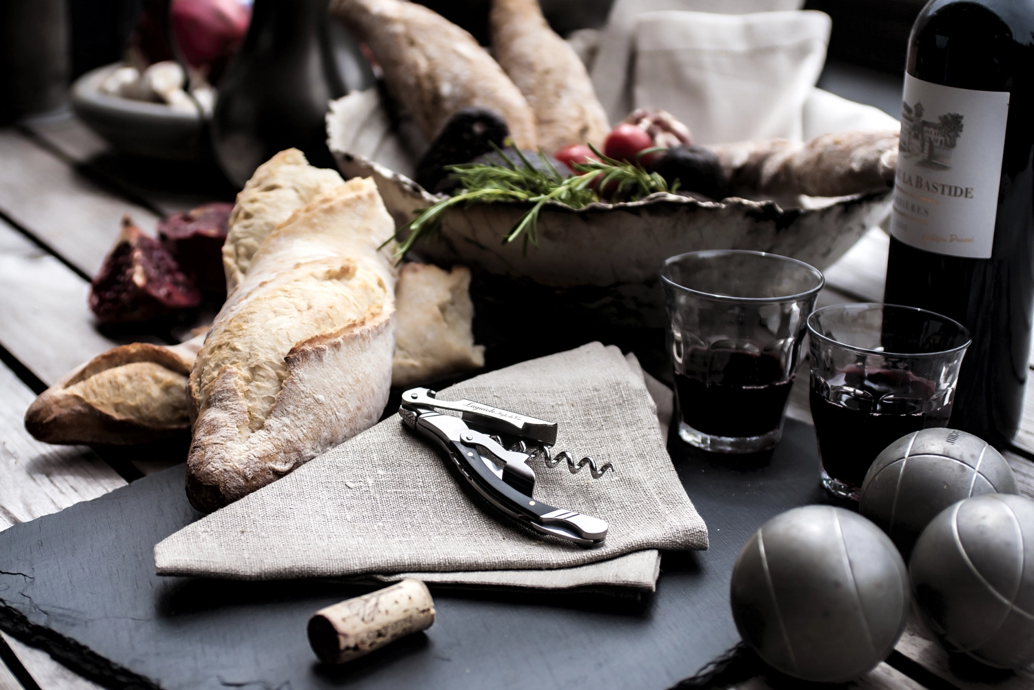 Luxury Line tire-bouchon ébène noir