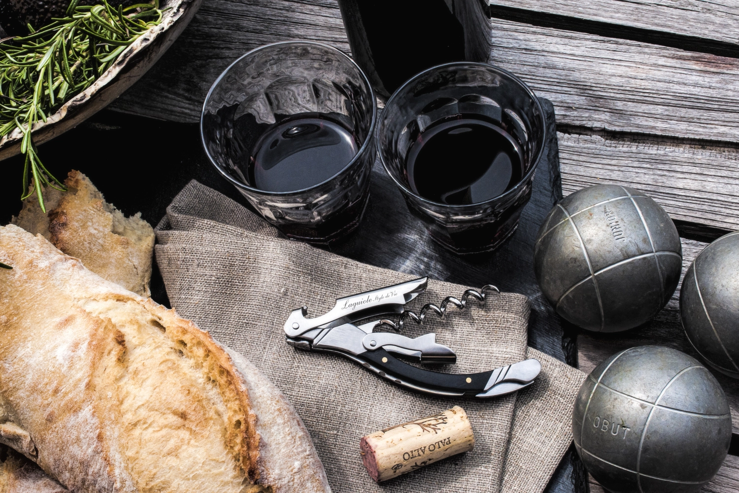 Luxury Line tire-bouchon ébène noir