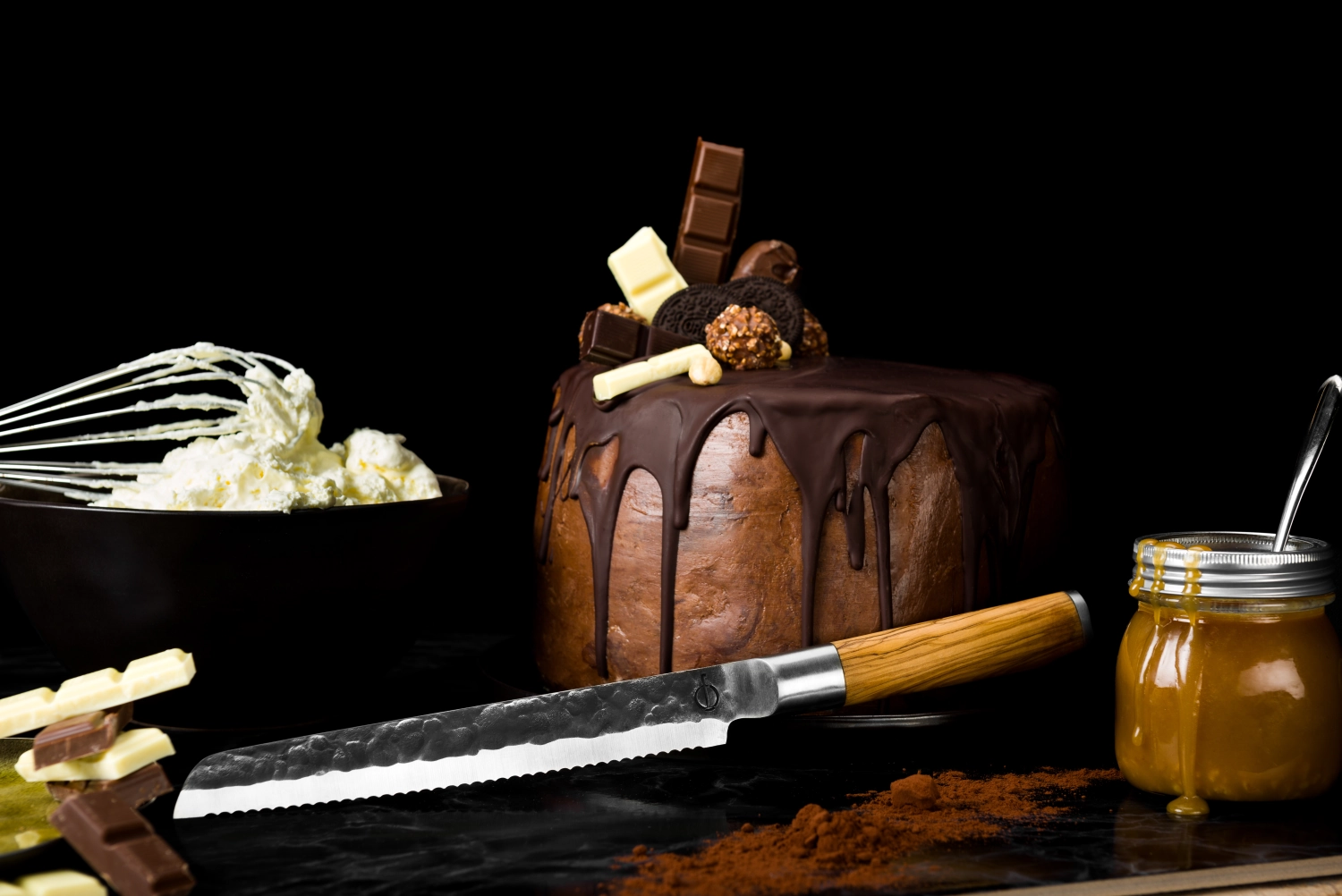 Forged Olive Couteau à pain