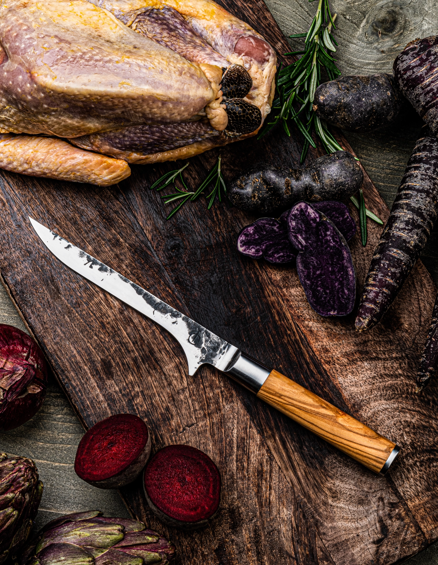 Forged Olive Couteau à désosser