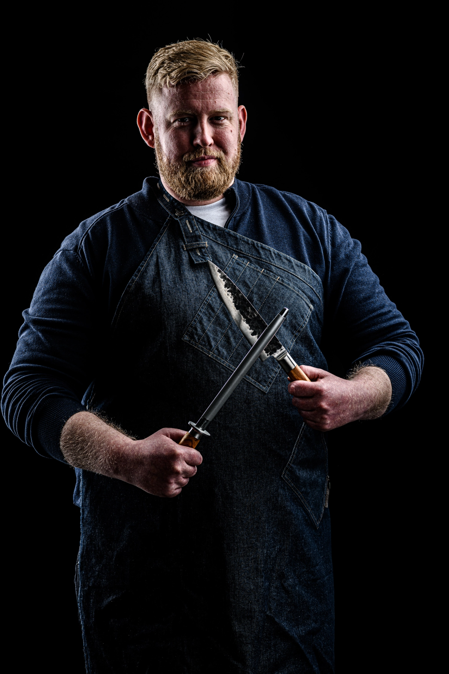 Olive Messerschärfer Diamant Wetzstahl