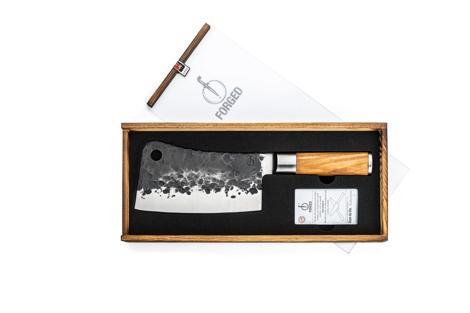 Forged Olive Hachoir asiatique