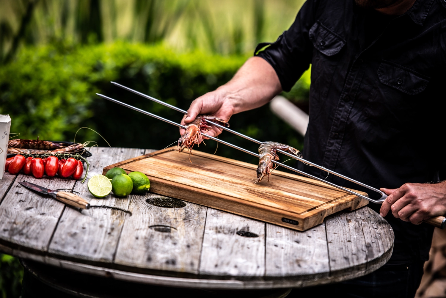 Forged Churrasco Olive Broche à fourche 60cm