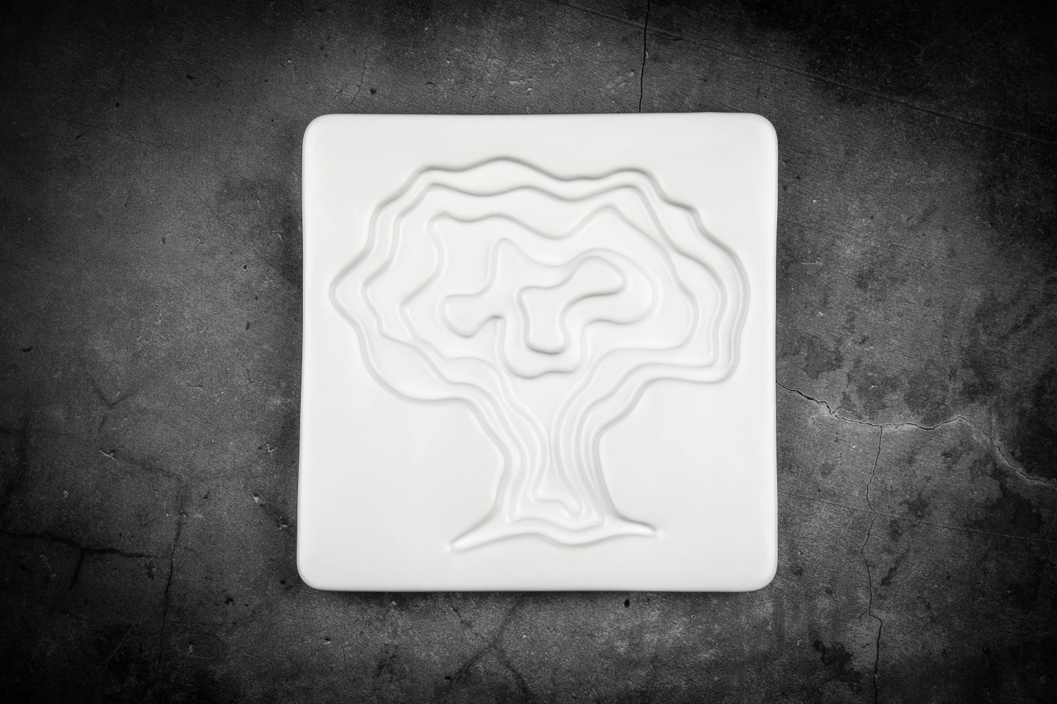 Keramik Olivenöl Schale Baum